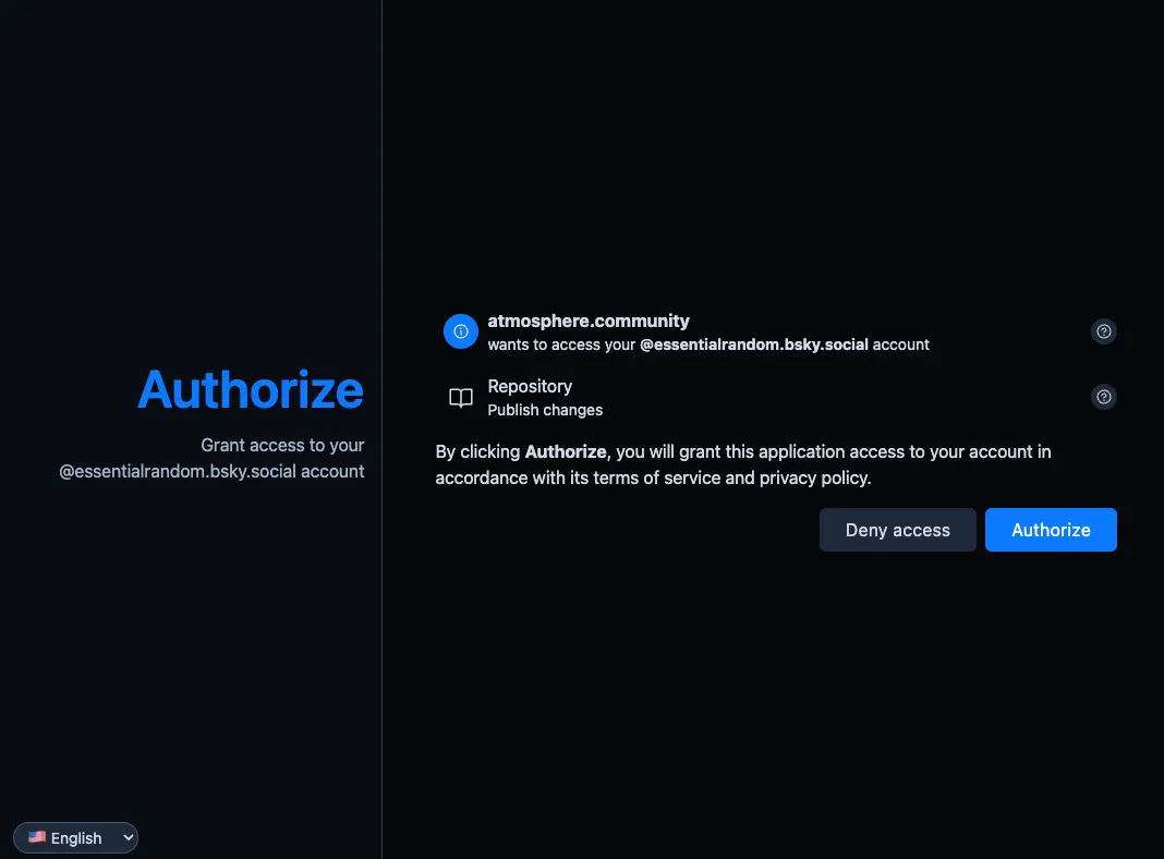 An OAuth screen asking for permission to access user data from their account